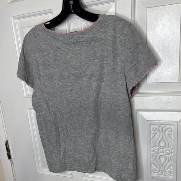 Reva Rofe Gray and Pink Grumpy Leopard Print  Pajama Set Size Large - Picture 4 of 13